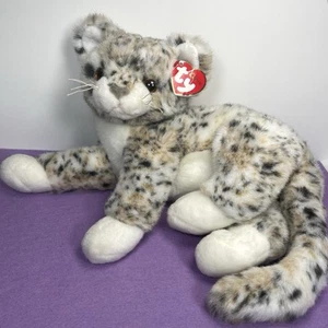 Vintage 2001 Ty Classic Thomas Snow Leopard Cub Cat Kitten 12” - Foto 1 di 12