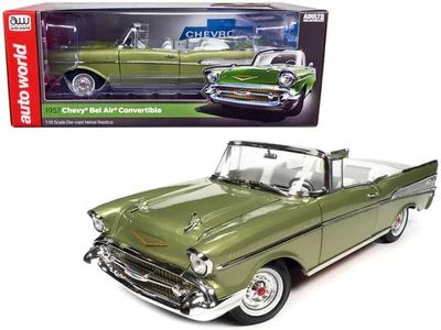 Chevrolet Bel Air 1957 Convertable 1/18 Scale Auto World Diecast Model Car AW306 - Bild 1 von 4