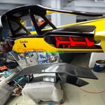 FOR LAMBORGHINI AVENTADOR LP700 CARBON FIBER REAR TRUNK SPOILER WING DM STYLE - Image 1 of 4