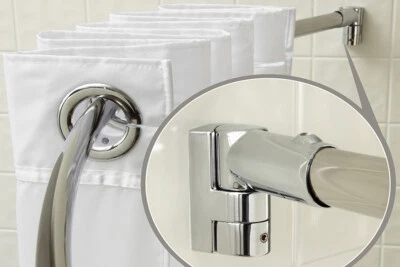 Varilla de ducha curva WingIts® OVAL 6’ (arco de 10”), (caja maestra de 6 varillas) + soportes Foto 1 de 4