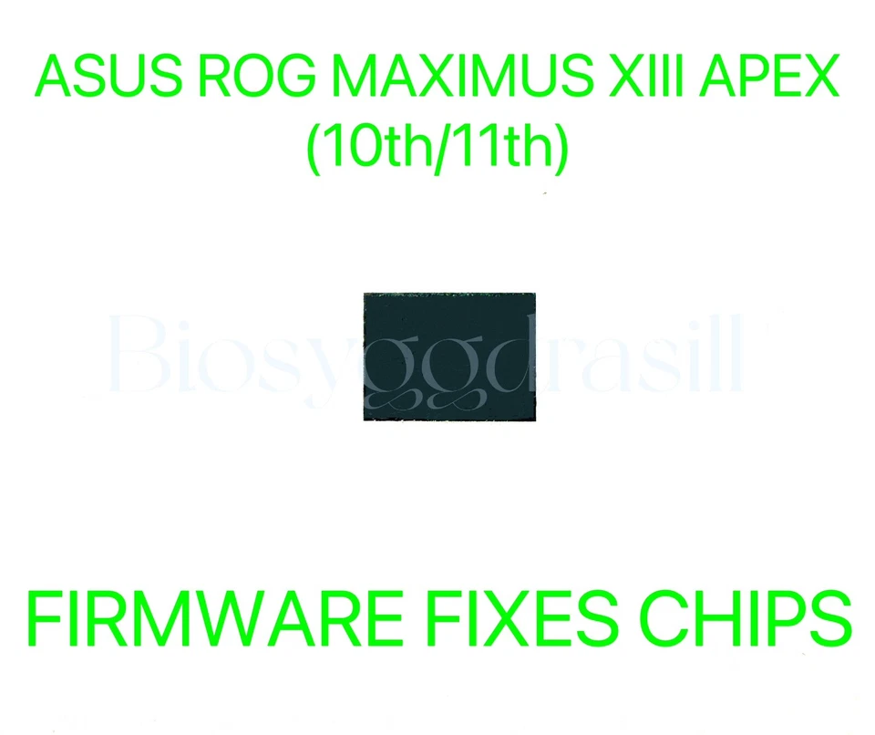 ASUS ROG MAXIMUS XIII APEX, ADMIN SIN CONTRASEÑA FIRMWARE CORRECCIONES CHIP BIOS CHIP Foto 1 de 1