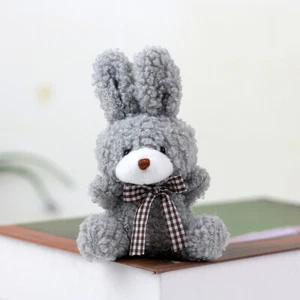 11CM Cute Rabbit Bow Plush Stuffed Doll Tie Bunny Soft Pillow Plush Toy Kid Gift - Picture 1 of 12