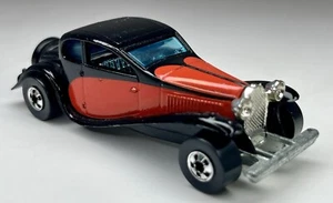 Vintage 1981 Hot Wheels Black & Red '37 Bugatti Loose 1:64 Blackwall Diecast Car - Picture 1 of 11