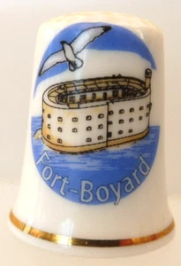 DE A COUDRE THIMBLE PORCELAINE - FORT BOYARD - Imagen 1 de 1