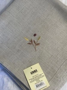 Juego de 6 servilletas de cena bordadas 100 % lino Xia Home Fashions - Imagen 1 de 5