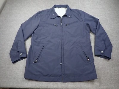 Armani Collezioni Nylon Full Zip Water Resist Jacket Men's 44 Blue K3US06 - Image 1 of 4