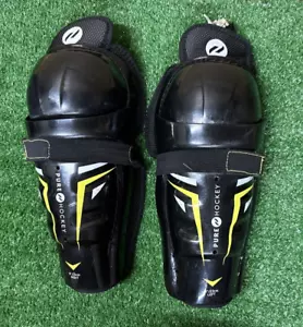 Pure Hockey Youth 9"" Shin Guards nero usato in ottime condizioni - Foto 1 di 8