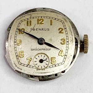 Benrus Uhrwerk AY2 15 Jewels Uhrmacherarmband Vintage für Teile Reparatur - Bild 1 von 7