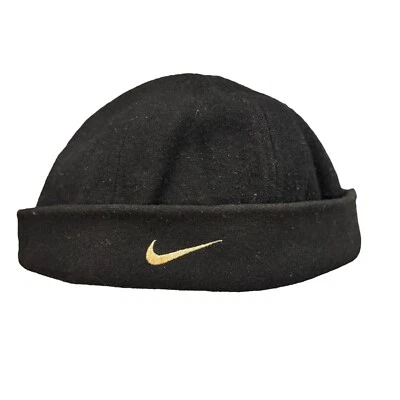 Vintage Nike Skullcap Black Wool/ Rayon RN#56323 CA#05553 Size M USED - Image 1 of 4