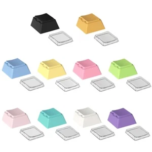 8PCS Cheey Profile Keycaps pour claviers mécaniques PBT + PC Keycap 1U Keycap Set - Photo 1/34