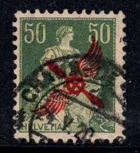 Schweiz 1919 Mi. 145 Gestempelt 100% signiert Flugpost 50 C Aufdruck - Bild 1 von 1