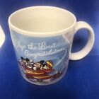 Vtg 1988 Walt Disney Mickey Minnie Skys The Limit Congrats Coffee Mug Applause