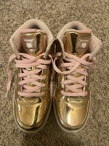 Skechers Kids Energy Lights-Dance-N-Dazzle Sneaker,Rose Gold 6 M Big Kid - Picture 1 of 4