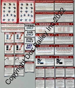 Mobile Crane Safety Decal Kit - Picture 1 of 1