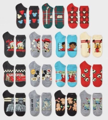 Disney 100 Mickey Mouse 15 Días de Calcetines Calendario de Adviento SM Zapato Talla 9-2.5 Foto 1 de 4