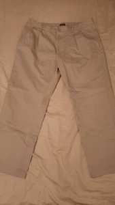 Lot of 2, Van Heusen Men’s Classic Fit Pleated Front Chinos, Size 36"x29" - Picture 1 of 13
