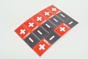 New Lipo Battery Polarity Sticker 7pack from Rotor Ron - Picture 1 of 1