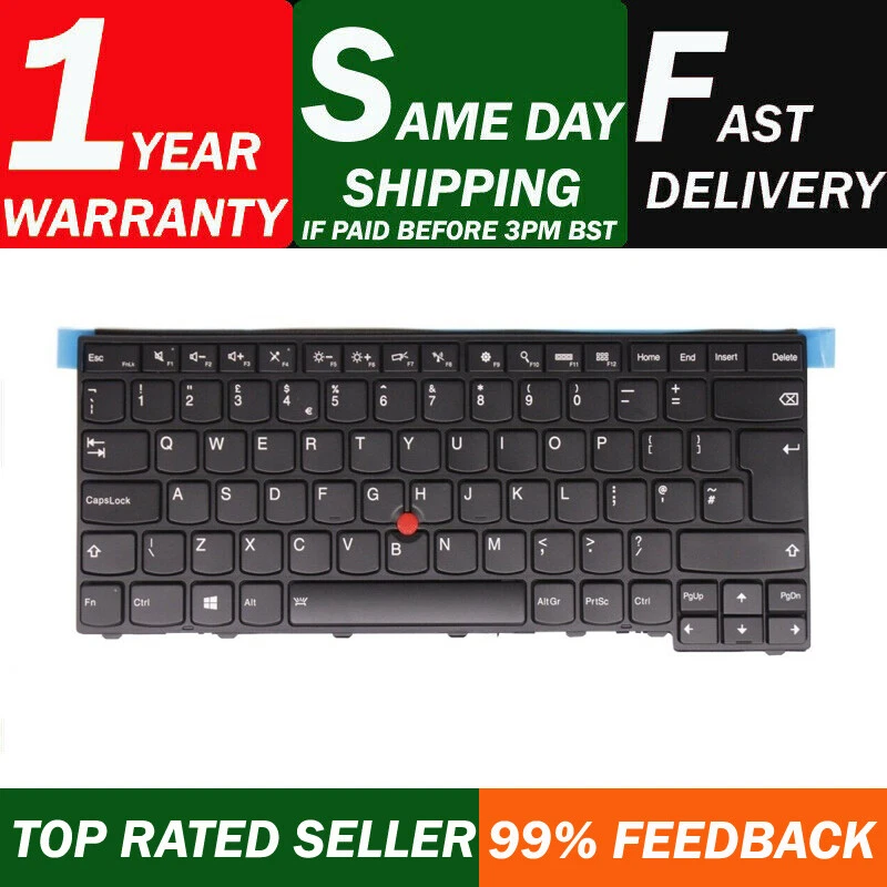 Laptop Keyboard For Lenovo T440 T450 T440P T440s T431 E431 L440 with Backlit  - Image 1 of 4