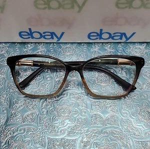 ✅️⭐️ BADGLEY MISCHKA Berenice Crystal Black/Brown 52□15 135 Eyeglasses "Frames" - Picture 1 of 24