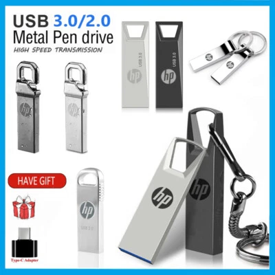 HP Metal UDisk USB Flash Drive Memory Pen Stick Speichergerät eine Menge a Lot - Bild 1 von 4