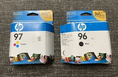 Tinta Original HP 96 y 97 Negra y Color OfficeJet 7210 7410 B8350 9800 Caducada 2010 Foto 1 de 3
