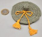 Vintage Handmade Woollen Hat Shape Sewing Needle & Thimble Case