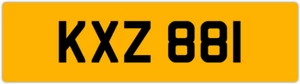 KXZ 881 K 3x3 DATELESS PRIVATE NUMBER PLATE KATE KEV KAZ KAS KAREN KAT KYLE KEN - Picture 1 of 1