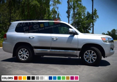 Kit de calcomanías a rayas para Toyota Land Cruiser elevado 2002 2005 2008 2016 2018 Foto 1 de 4