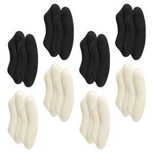  8 Pairs Heel Pads For Shoes That Are Too Big Loose Protectors Sponge Liner