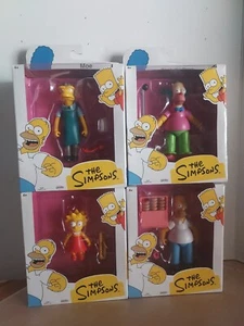 5 Inch Jacks Pacific Simpsons Action Figures Lot Of 4 Moe, Krusty, Homer, Lisa - Picture 1 of 2