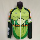 Plantencenter Decca Full Zip Cycling Jersey Long Sleeve Green Shirt Size Mens XL