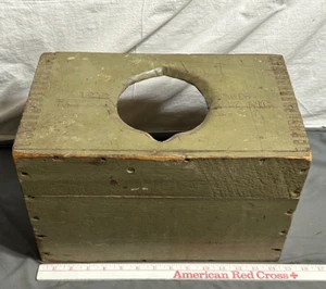 UNIQUE Primitive Remington UMC 12ga NITRO CLUB Ammo wood crate box POTTY CHAIR - Picture 1 of 12