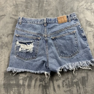 London Jean Vintage Women's 12 Denim Cut Off Shorts Waist Pockets Distressed Y2K - Image 1 of 4
