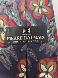 Paris Pierre Balmain 100% Silk Mens Tie Necktie 59" -  4"  - Picture 1 of 2