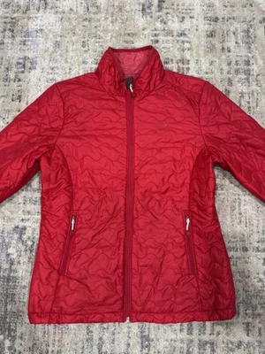 Chaqueta acolchada Mountain Hardwear para mujer rosa mediana informal senderismo aire libre cremallera completa Foto 1 de 4