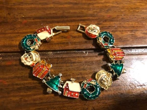 Pulsera deslizable con dije de Navidad - Imagen 1 de 2