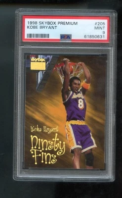 Карта 1998-99 Skybox Premium No205 Коби Брайант Ninety Fine PSA оценка 9 NBA 98-99 - Изображение 1 из 2