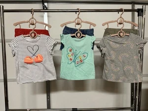 Girls Mixed Brands Shirt/Shorts Sets ~ Size 4T - Picture 1 of 2