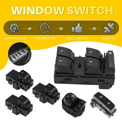 Interruptor de ventana + bloqueo de control de puerta + espejo para Chevrolet Silverado 2500 HD 2007-2013 Foto 1 de 4
