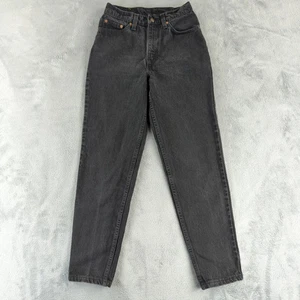 Vintage 90s Levis Jeans Womens 9 Short 512 Slim Taper Black High Waist Made USA - Bild 1 von 10