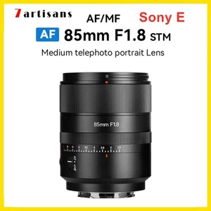 7artisans 85mm F1.8 Auto Focus STM Full Frame Telephoto Portrait Lens for Sony E - Imagen 1 de 7