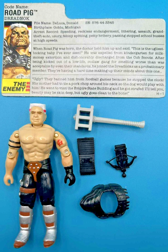 K23i5751 ROAD PIG 100% COMPLETE 1988 GI JOE DREADNOK VINTAGE FIGURE ORIGINAL - Image 1 of 4