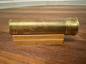 "Caleidoscopio vintage Van Cort EE. UU. de latón con soporte de madera 5"" usado en excelente estado" - Imagen 1 de 10