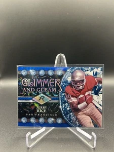 2024 Topps Resurgence Jerry Rice Glimmer and Gleam Blue Surge #/99 - Picture 1 of 2