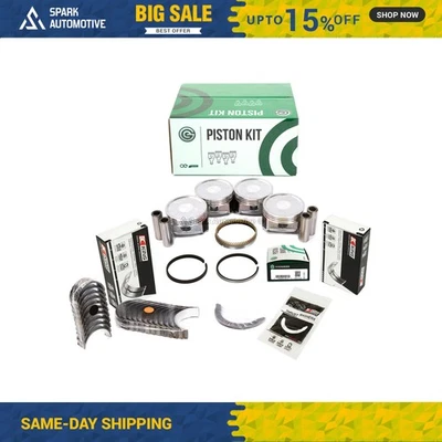 Pistons Main Rod Bearings Fit 04-11 Mitsubishi Eclipse Outlander Lancer 2.4L - Image 1 of 4