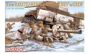 Dragon 6097 8.8cm RAKETENWERFER 43 (PUPPCHEN) w/CREW scala 1/35 - Immagine 1 di 4