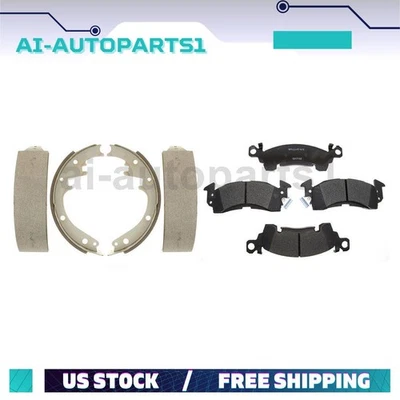 For 1987-1991 Chevrolet Blazer Front Brake Pads Rear Drum Brake Shoes - Image 1 of 4
