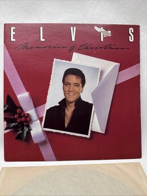 Elvis Presley Memories Of Christmas Vtg Vinyl LP 1982 RCA CPL1-4395 W/Calendar - Image 1 of 4