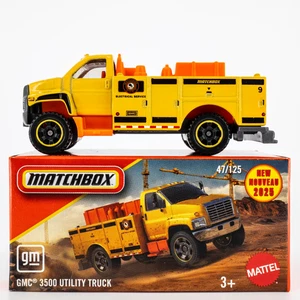 2025 Matchbox Power Grabs #47 GMC® 3500 Utility Truck YELLOW | MBX CITY | FSB - Picture 1 of 1