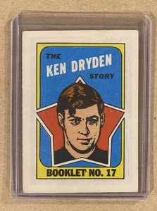 1971-72 Topps HOCKEY BOOKLET #17 KEN DRYDEN RC HOF MONTREAL CANADIENS - Bild 1 von 2